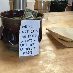Tips and gratuities 2 Tip jar